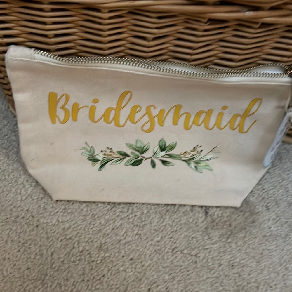 Bridesmaid cosmetic bag